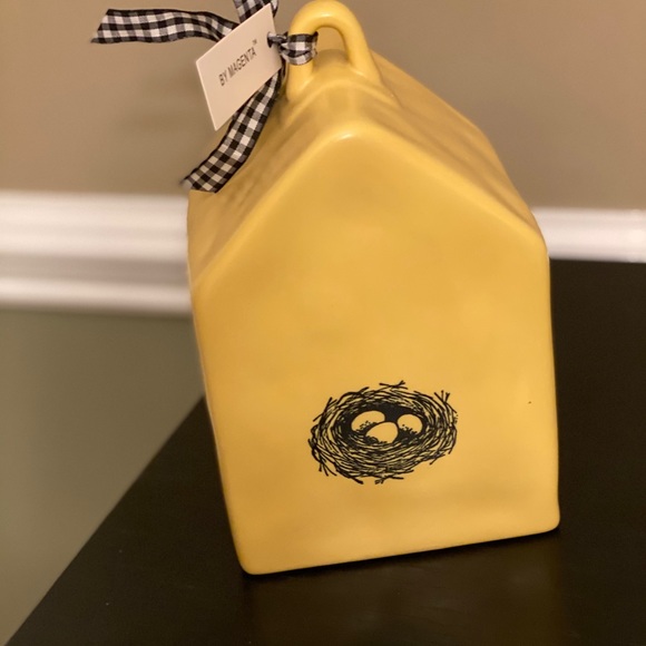Rae Dunn yellow PEEP birdhouse - Picture 2 of 4